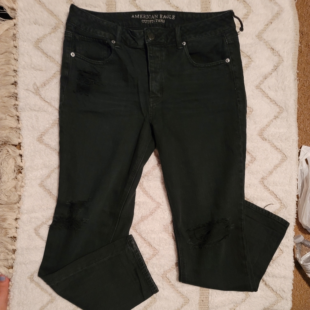 Black American Eagle Jeans - Tom Girl